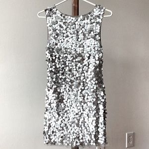 Silver disco dress
